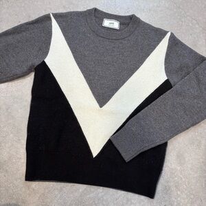 Ami Alexandre Mattiussi color block sweater
